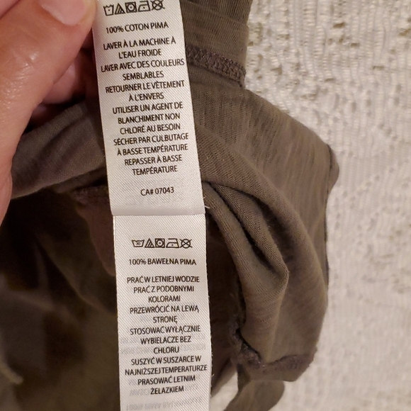 4/$20 Max Studio army green top sz S - Picture 10 of 13